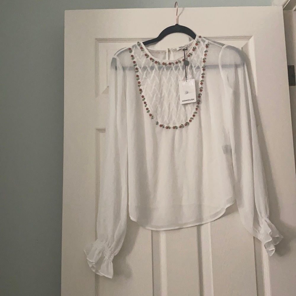 Manoush Beads Embellished Blouse